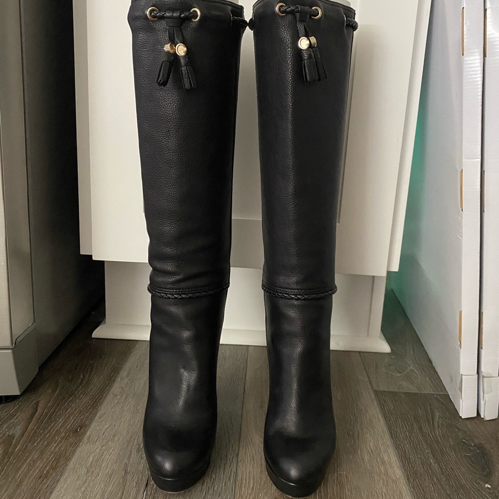 Gucci Black Leather Boots